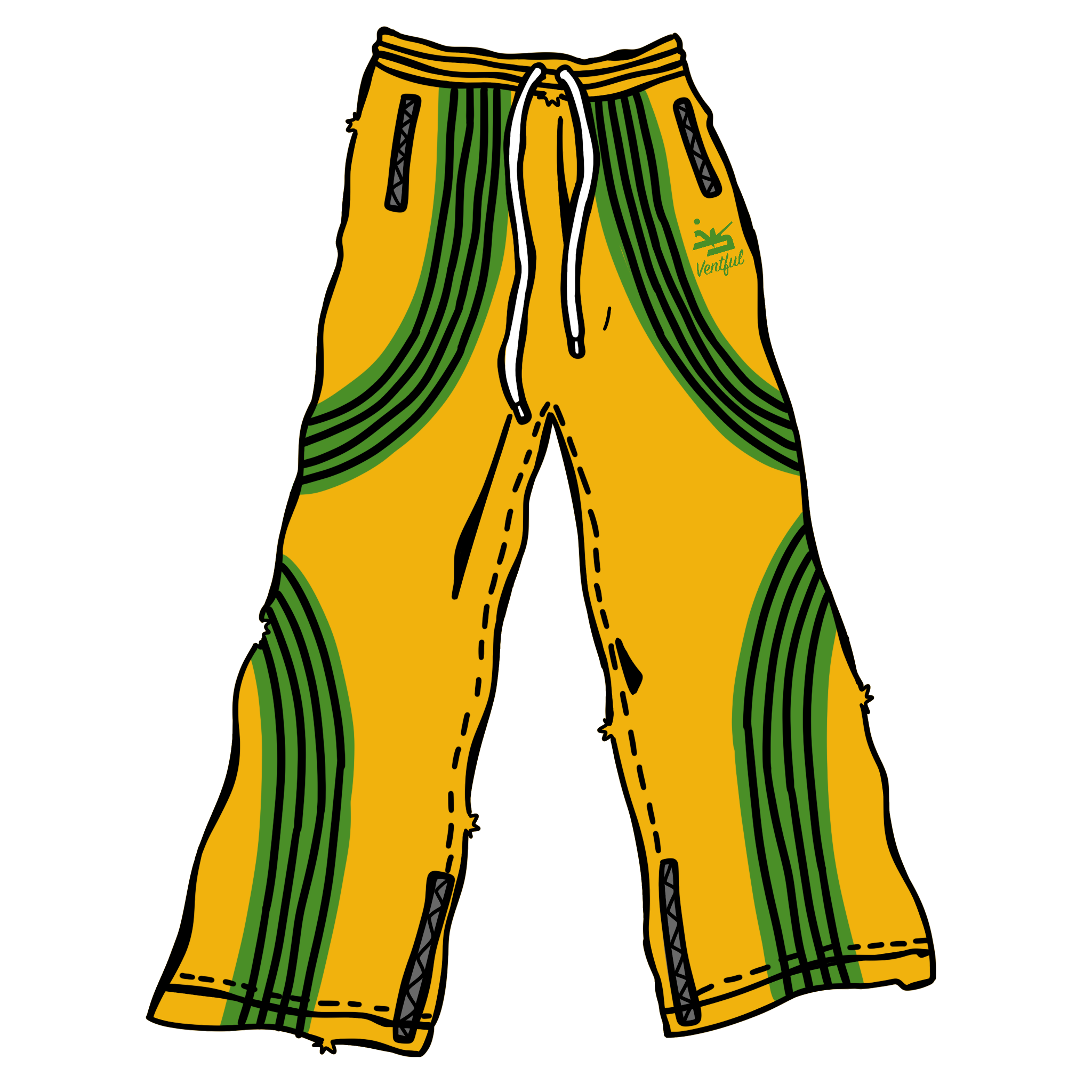 Yellow&Green Trackpants