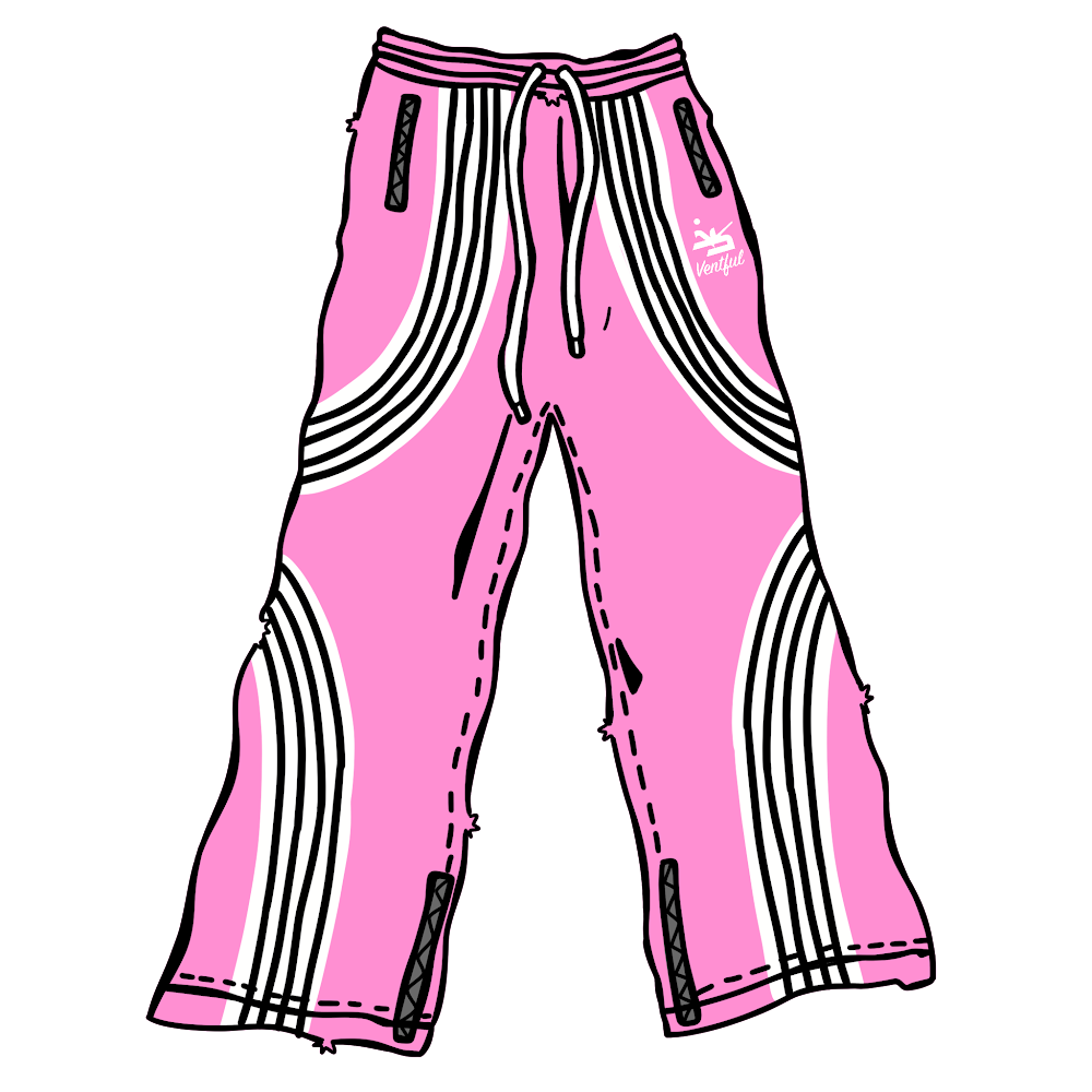 Pink&White Trackpants